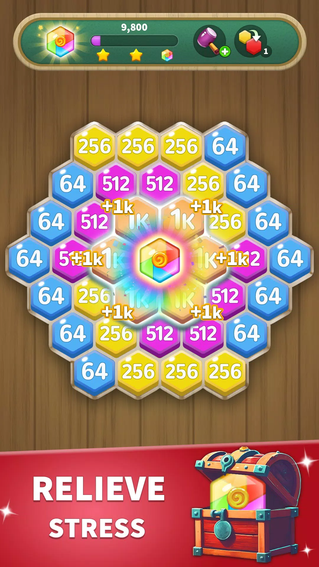 Hexa Connect: 2048 Puzzle Ekran Görüntüsü 2