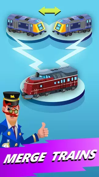 Train Merger Idle Train Tycoon Ekran Görüntüsü 0