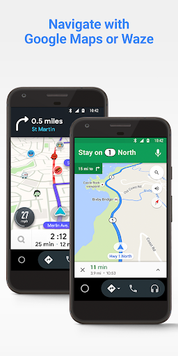 Android Auto – Google Maps, Media & Messaging Schermafbeelding 2