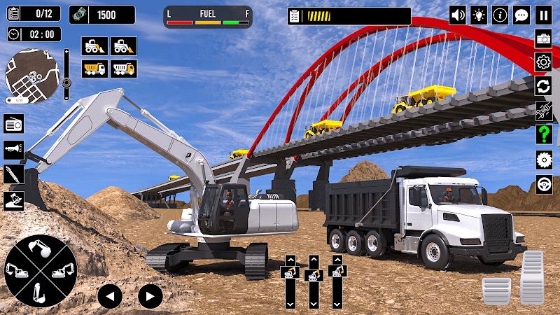 Construction Game: Truck Games ဖန်သားပြင်ဓာတ်ပုံ 0