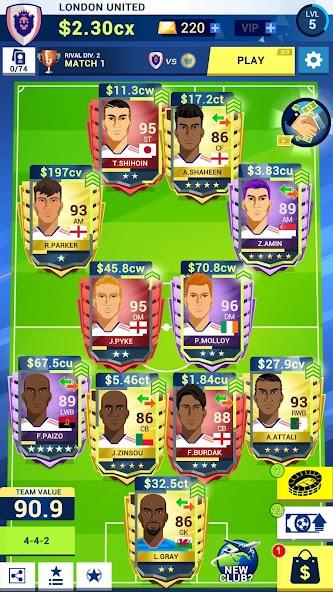 Idle Eleven - Soccer tycoon Mod Tangkapan skrin 0