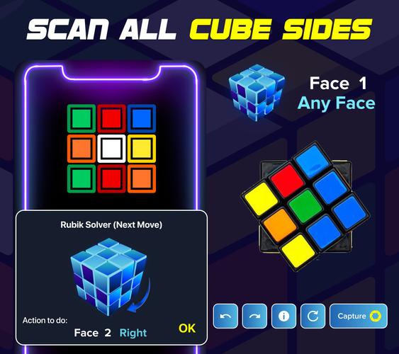 Rubik's Cube Puzzle Solver app Capture d'écran 1