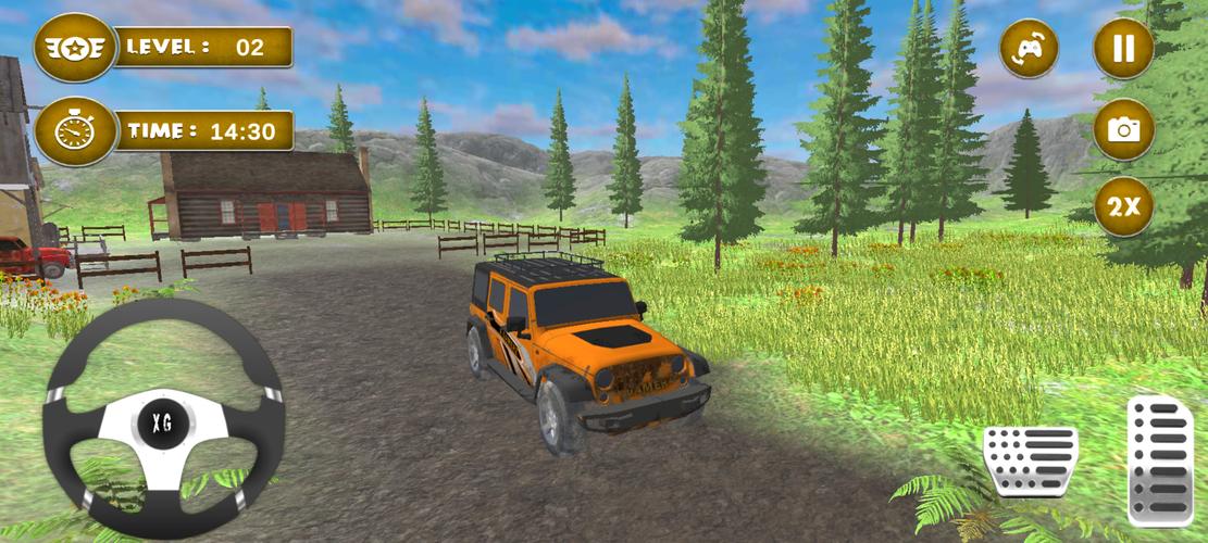 4x4 Mud Jeep Driving Games 3D Скриншот 0