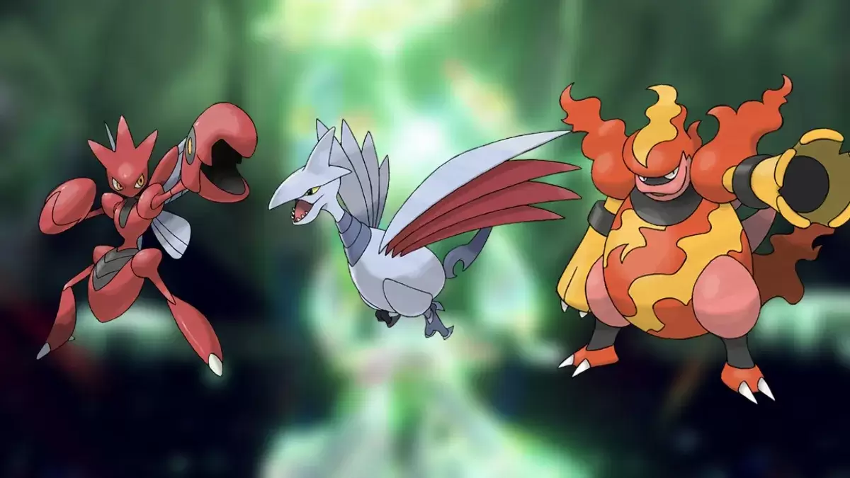 Scizor, Skarmory en Magmortar, de drie beste tellers naar MeowsCarada de ongeëvenaarde in Pokemon Scarlet & Violet tijdens zijn 7-sterren Tera Raid