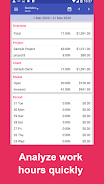 Work Log: Timesheet & Invoice Zrzut ekranu 3