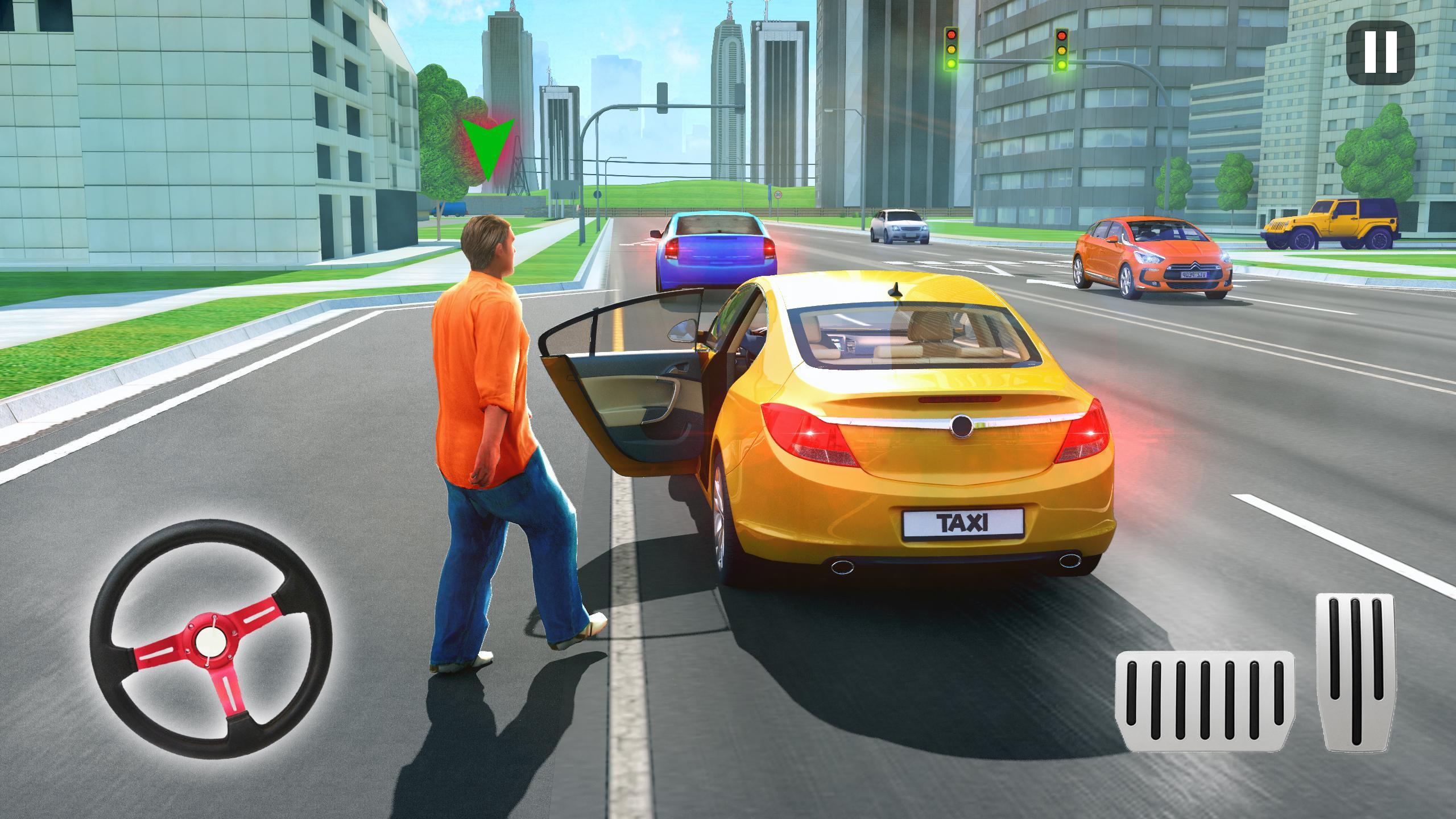 US City Taxi Games - Car Games 스크린샷 1