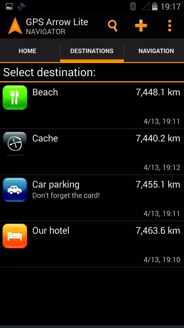 GPS Arrow Navigator LITE Capture d'écran 1