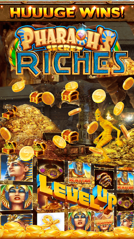 Pharaoh's Secret Casino Online Slot Machine Screenshot 1