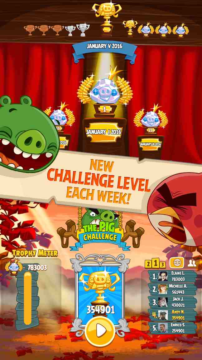 Angry Birds Seasons ဖန်သားပြင်ဓာတ်ပုံ 2