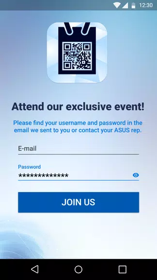 Schermata ASUS Invitation App 1