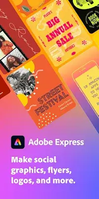 Adobe Express: Graphic Design Tangkapan skrin 0