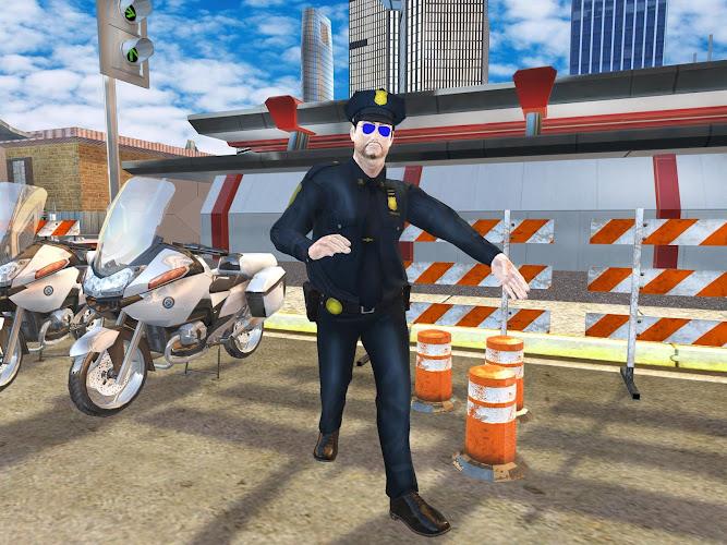 US Police Bike Chase Game Captura de pantalla 0