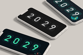 Flip clock & floating widget Tangkapan skrin 2