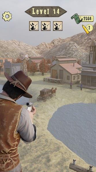 Wild West Sniper: Cowboy War Mod Ekran Görüntüsü 2