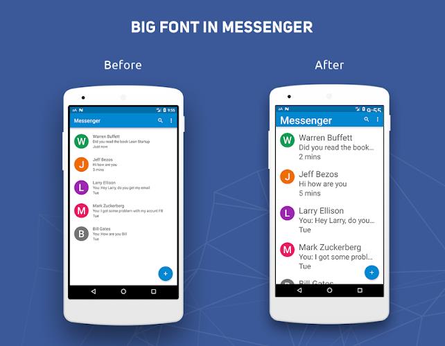 Big Font - Change Font Size & Text Size Captura de pantalla 2