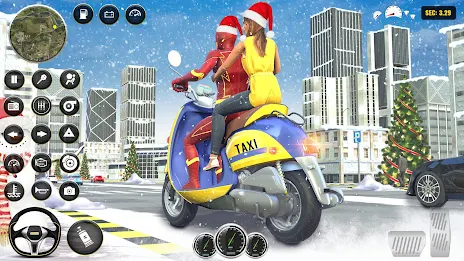 Superhero Bike Taxi: Bike Game स्क्रीनशॉट 1