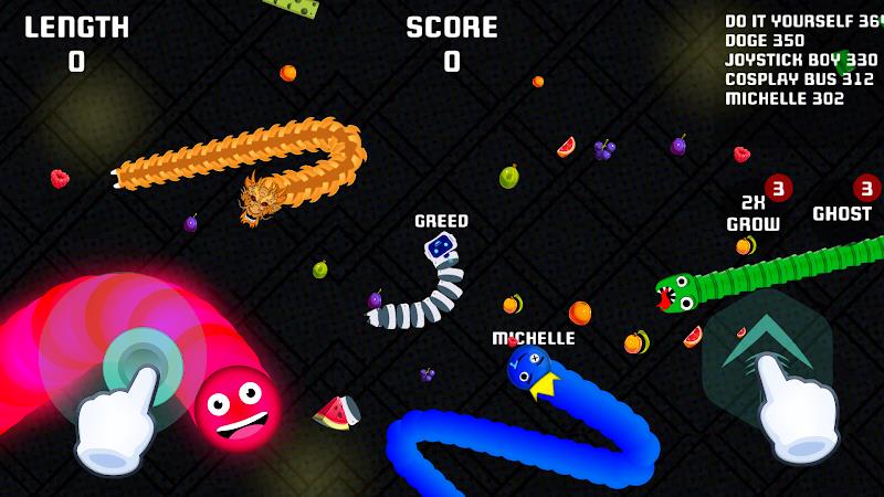 Schermata Worms io Gusanos Snake Game 1