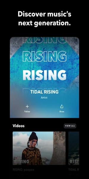 TIDAL Music: un son HiFi Capture d'écran 0