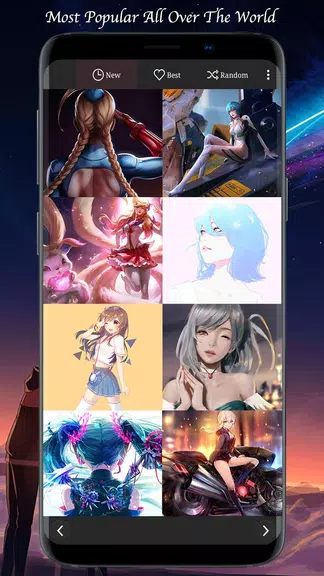 Sexy Anime Girls HD 4K Wallpapers(Manga Comic) Capture d'écran 2