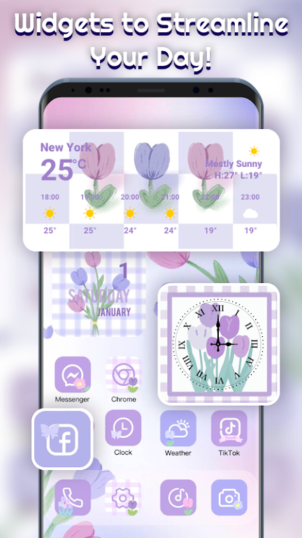 Themepack – App Icons, Widgets Mod ภาพหน้าจอ 3