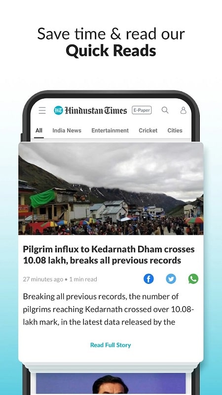 Hindustan Times: Daily News स्क्रीनशॉट 0