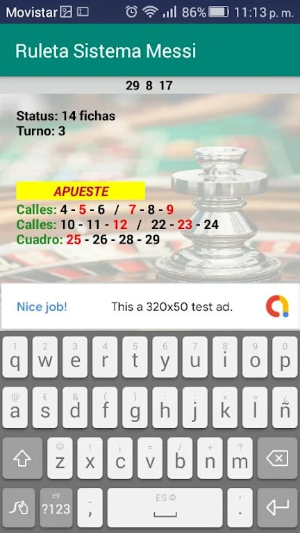 Roulette Messi System Captura de pantalla 3