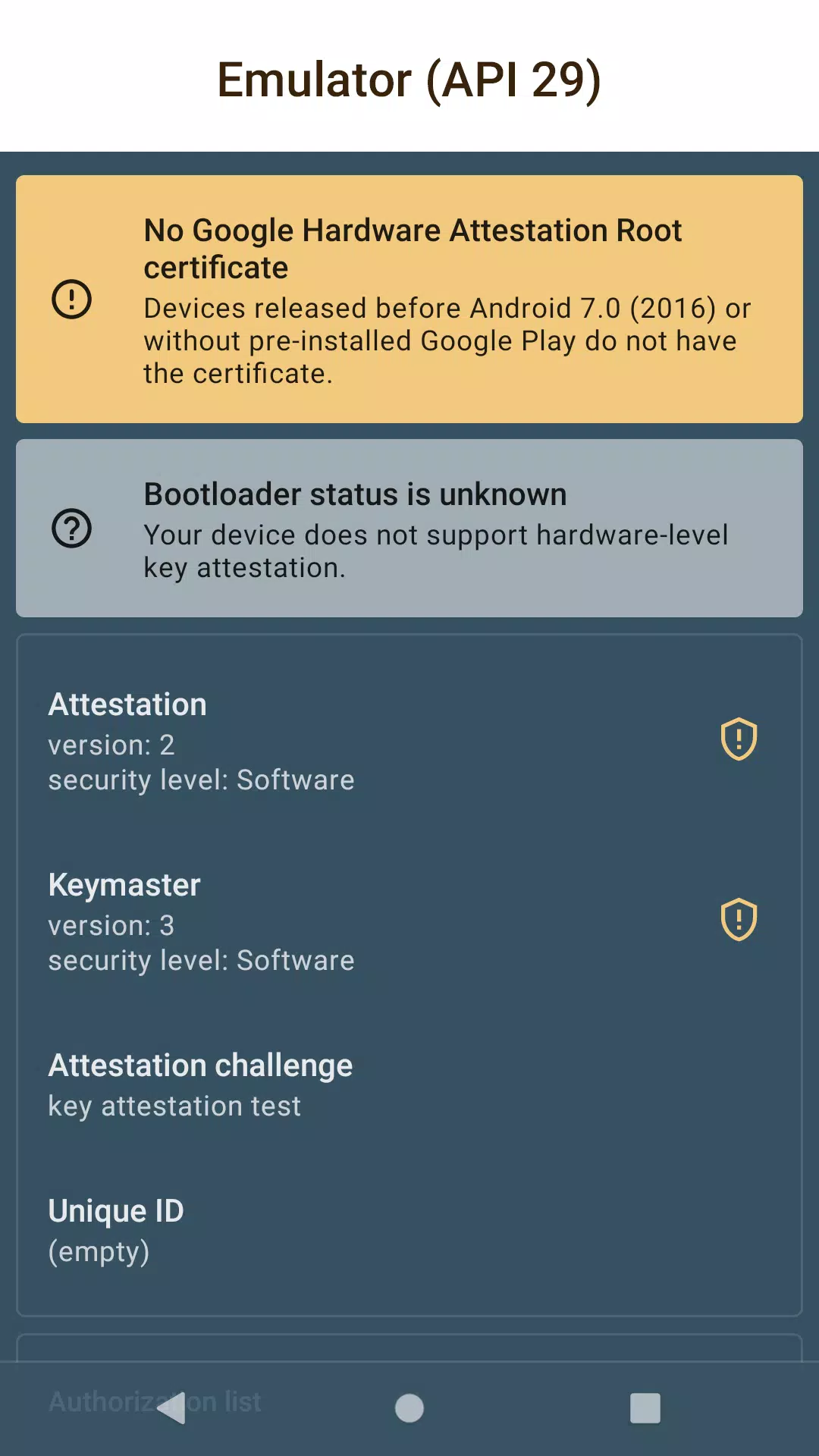 Key Attestation Demo Captura de pantalla 2