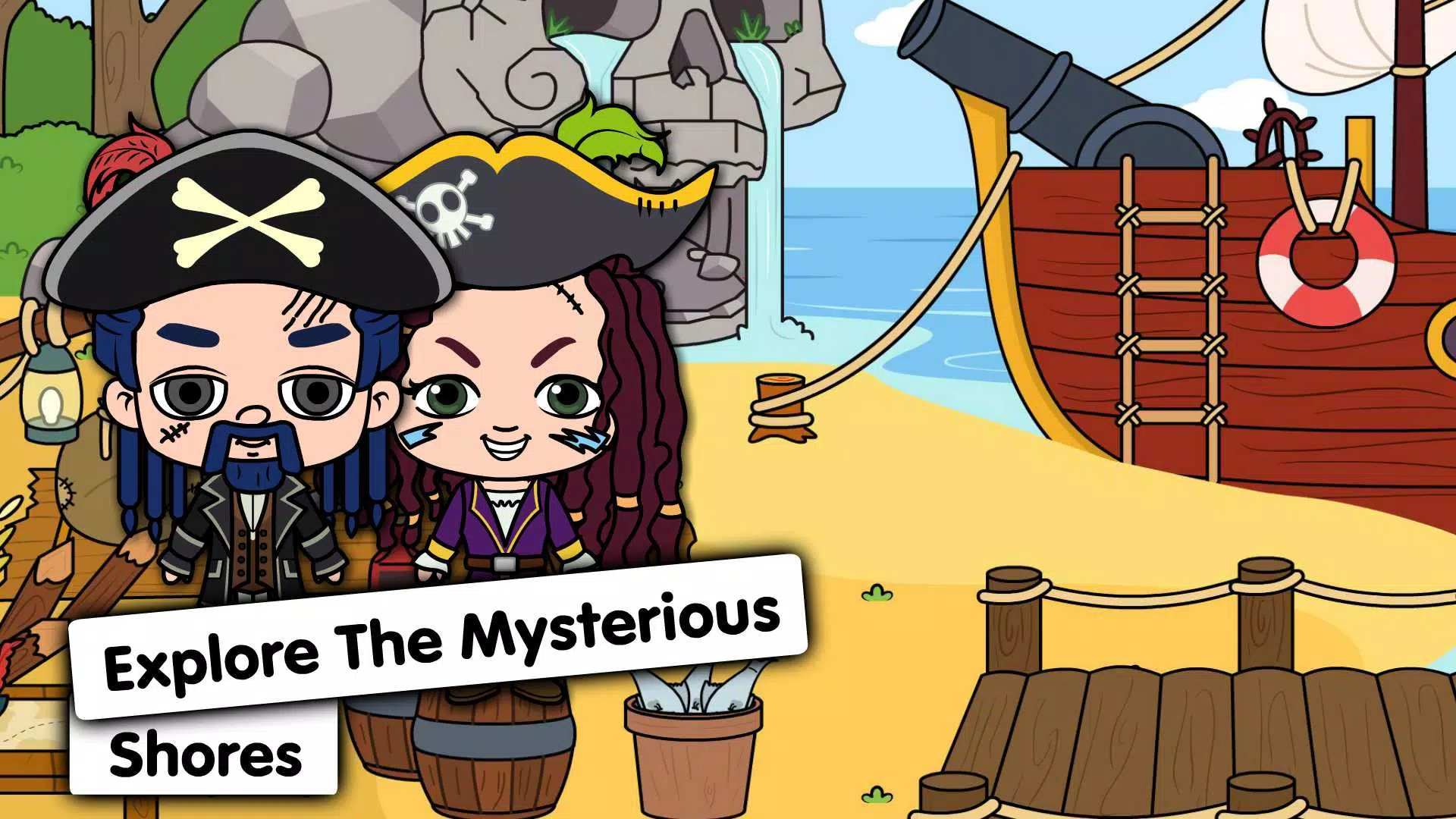 My Pirate Town: Treasure Games 스크린샷 1