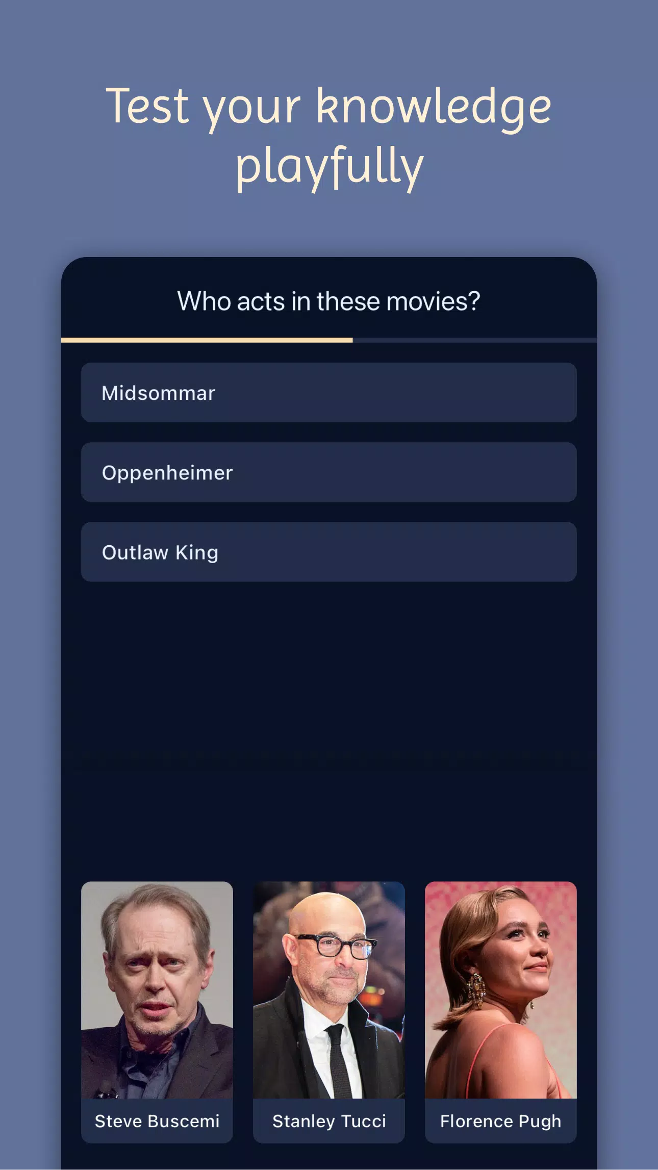 Movie & Actor Quiz Tangkapan skrin 0