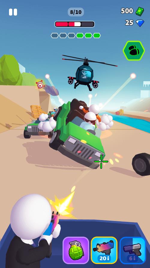 Rage Road - Car Shooting Game Zrzut ekranu 0