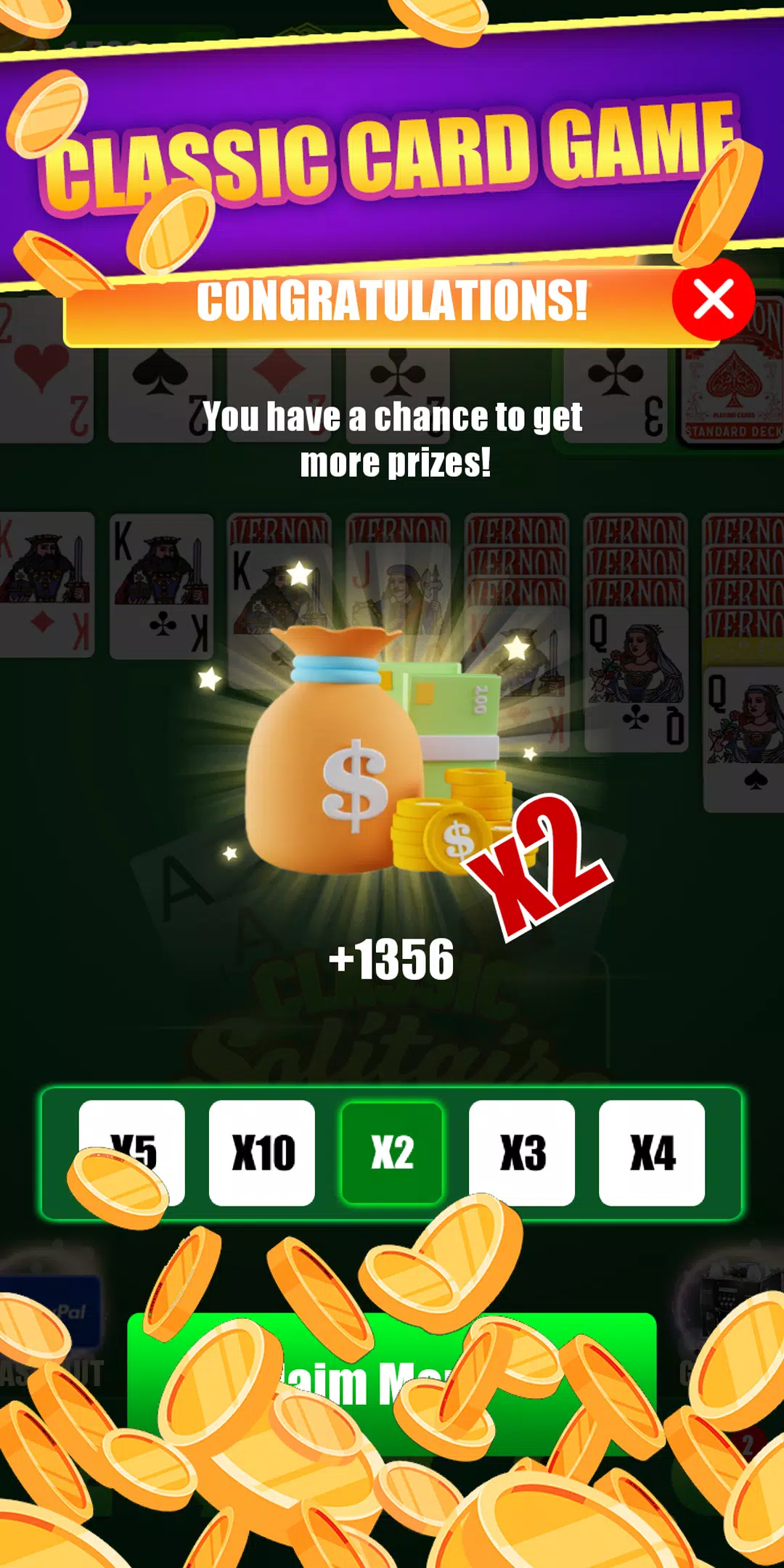 Funny Solitaire-Card Game Captura de pantalla 1