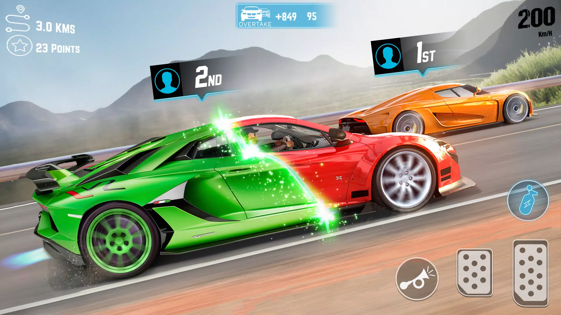 Real Highway Car Racing Game Скриншот 1