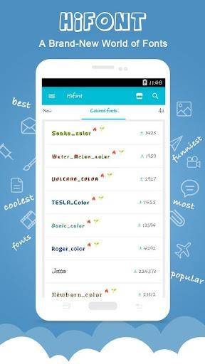 HiFont - 字体和壁纸应用截图第2张