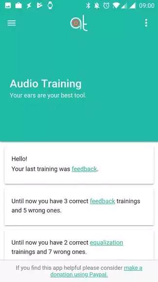 Audio Training EQ and Feedback ဖန်သားပြင်ဓာတ်ပုံ 0