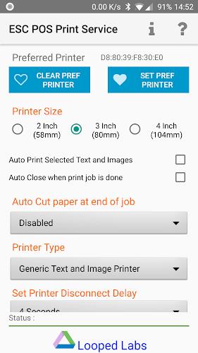 ESCPOS Bluetooth Print Service スクリーンショット 0