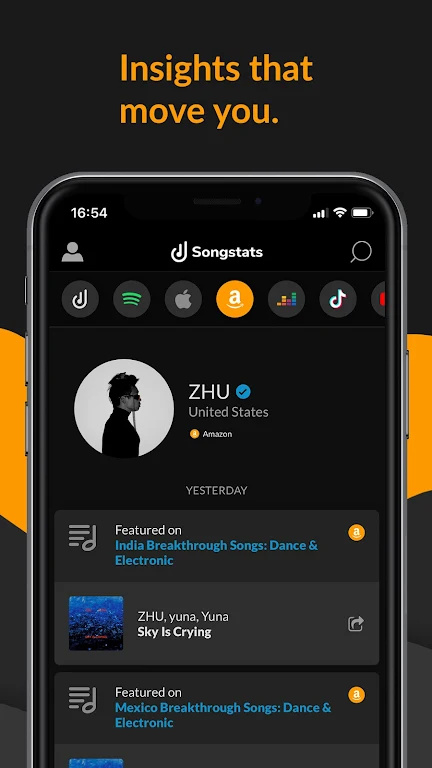 Songstats: Music Analytics Скриншот 1