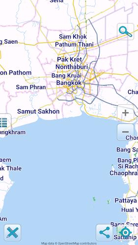 Map of Thailand offline स्क्रीनशॉट 0