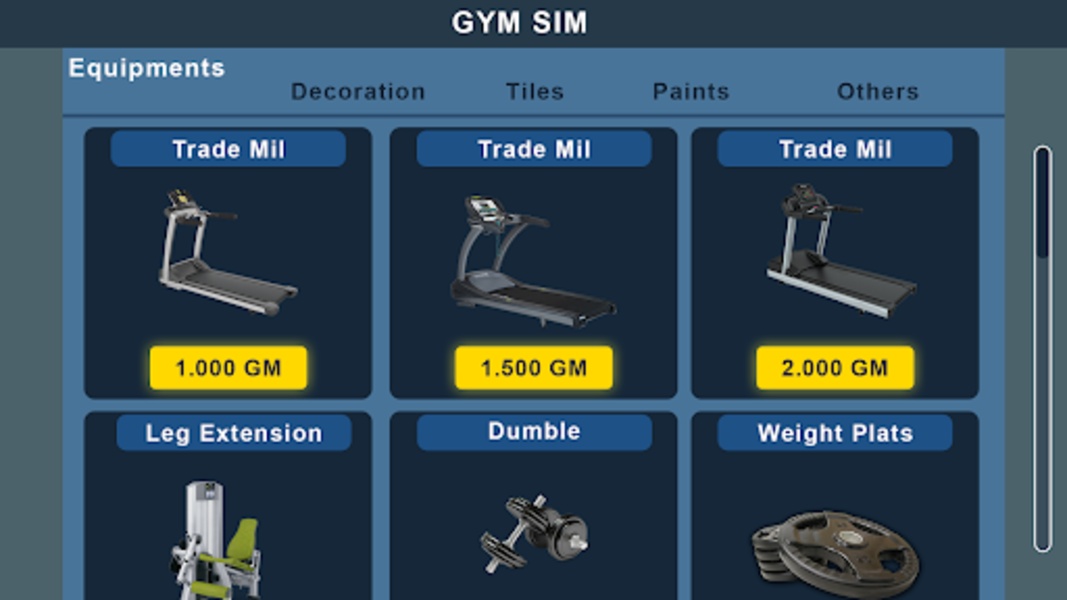 Gym simulator 24 : Gym Tycoon Ảnh chụp màn hình 1