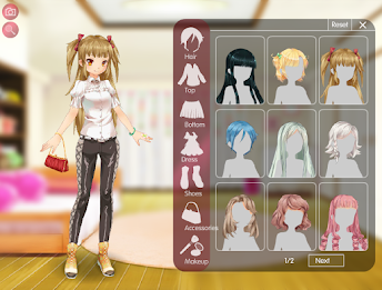 Anime Girl Creator & Dress Up Schermafbeelding 1