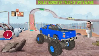 Toilet Monster Car Stunts Game ภาพหน้าจอ 0