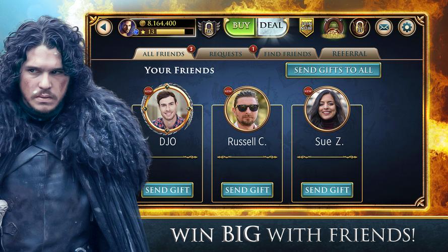 Game of Thrones Slots Casino ဖန်သားပြင်ဓာတ်ပုံ 3