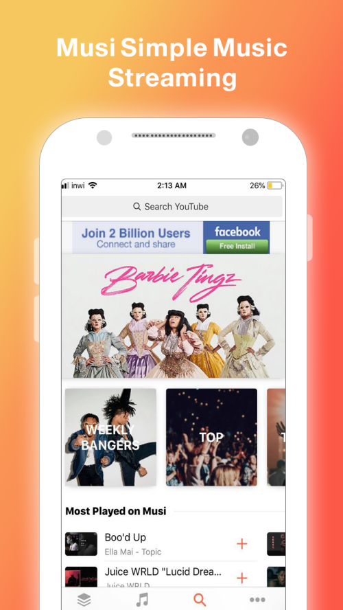 Musi : Simple Music Streaming Advice 2019 Скриншот 1