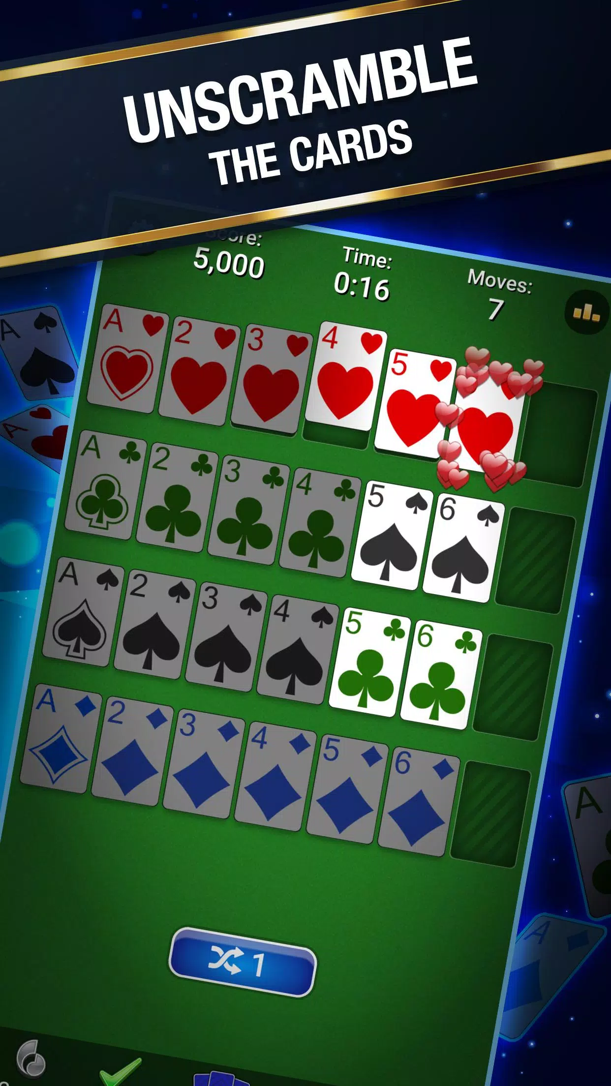 Addiction Solitaire ဖန်သားပြင်ဓာတ်ပုံ 1