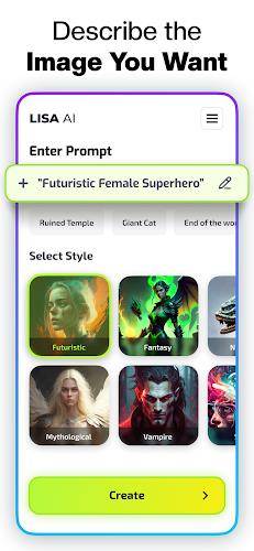 Lisa AI: AI Art Generator 스크린샷 3