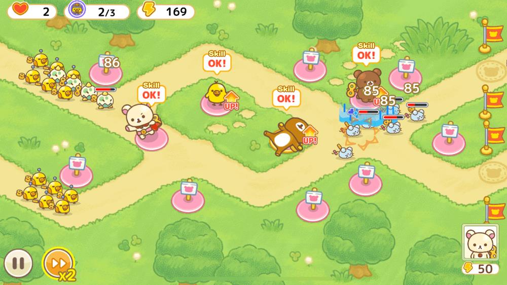 Korilakkuma Tower Defense Tangkapan skrin 3