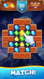 Jewels Adventure Match Blast Schermafbeelding 1