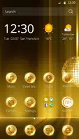 Golden Disco Vintage Theme Screenshot 1