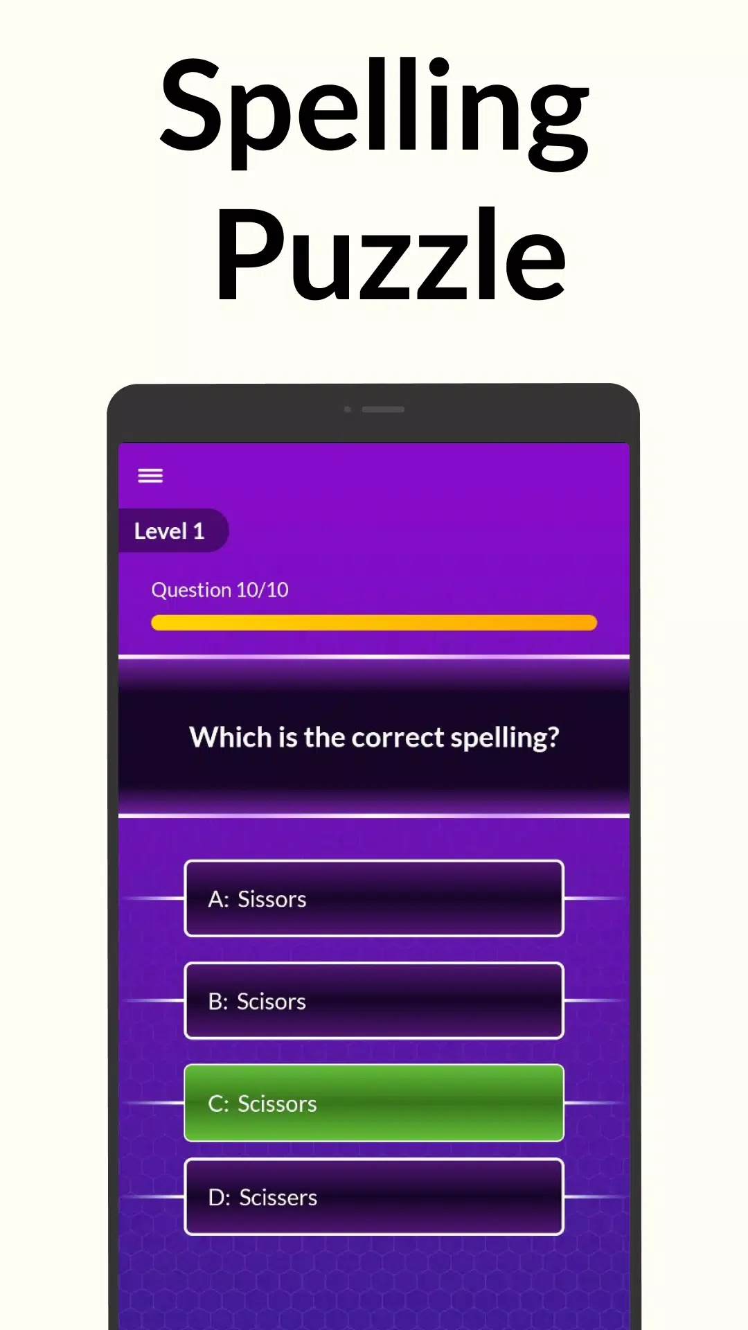Spelling Bee: Spelling Quiz應用截圖第2張