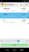 Audio Memos Free Capture d'écran 1