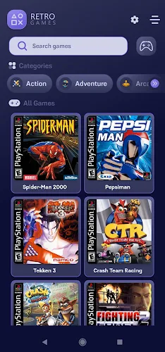 Retro Games - PSX Emulator Ảnh chụp màn hình 0